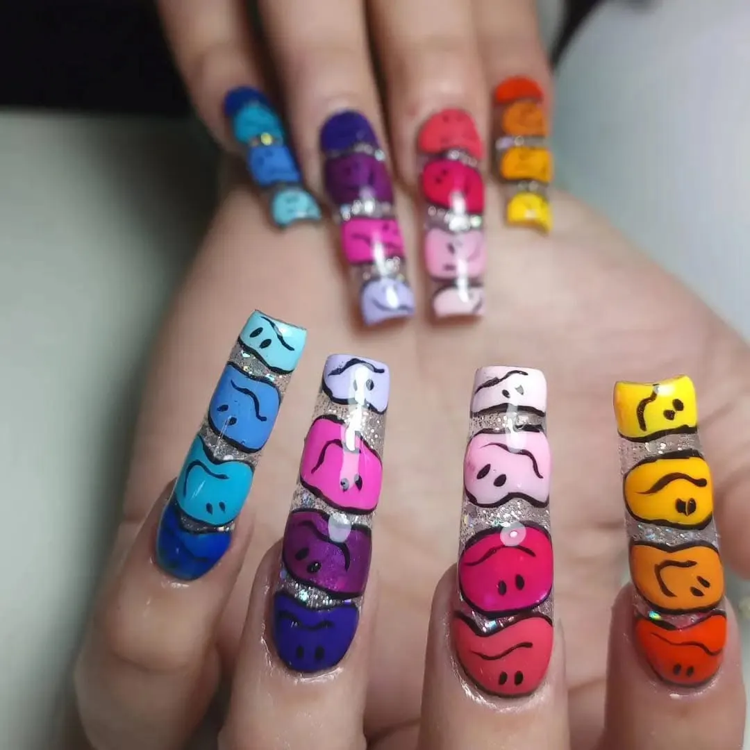 Uñas esculpidas XL