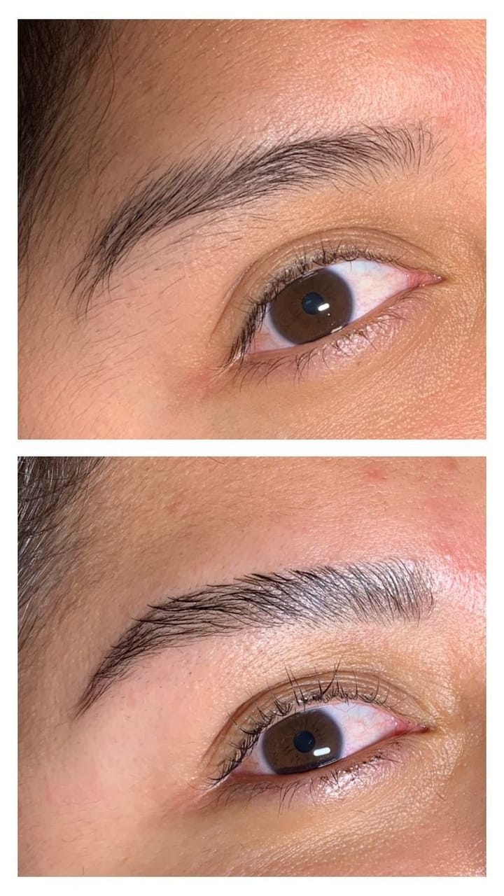 Limpieza de cejas