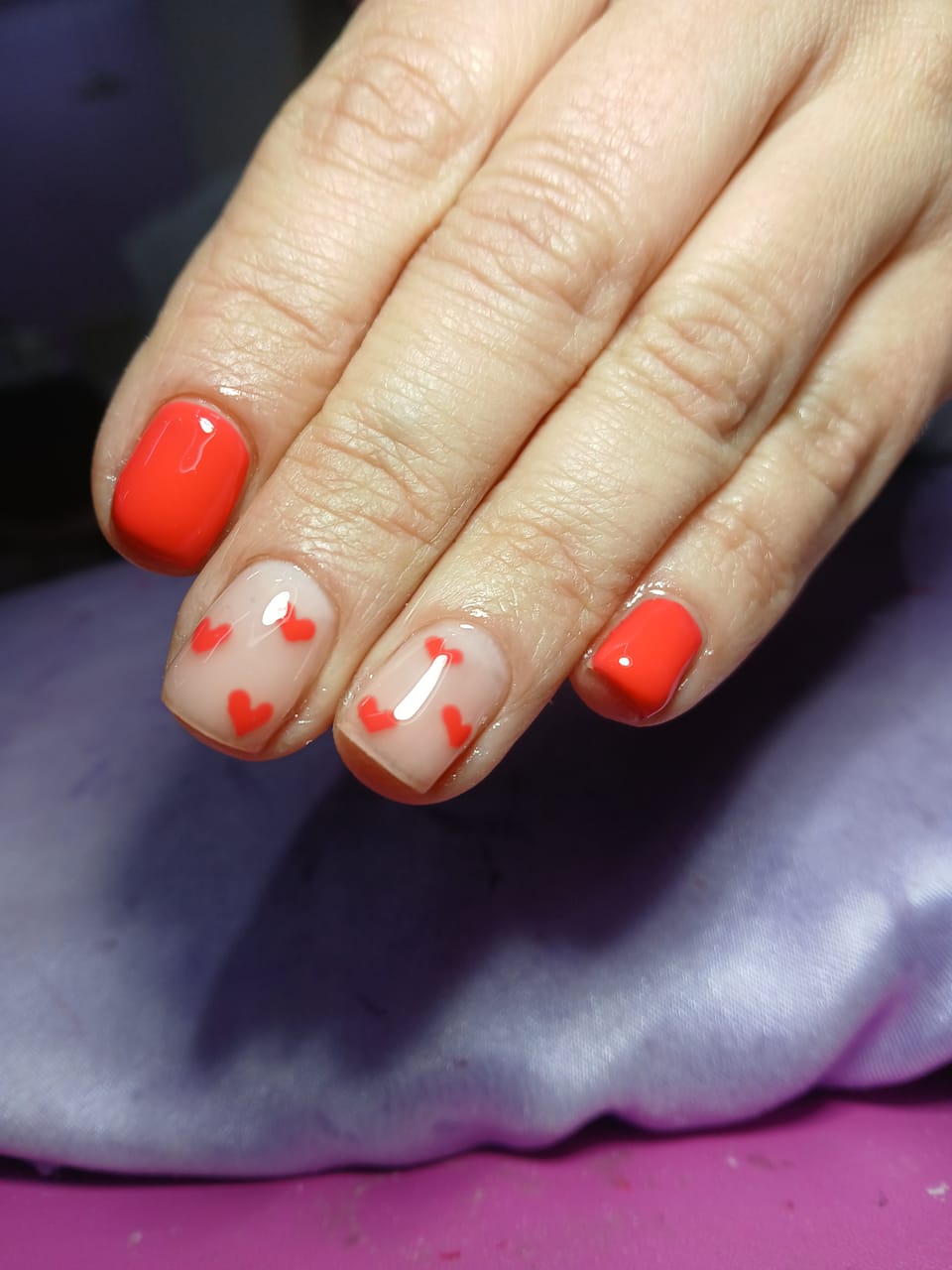 Esmaltado semipermanente + diseño
